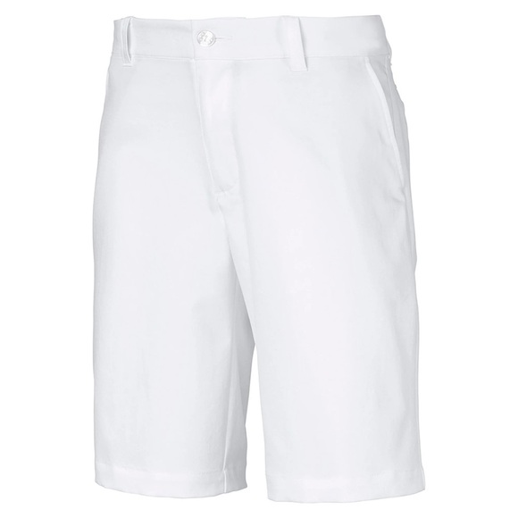 NWT Puma Boys Stretch Golf Shorts in Bright White in size XS - Picture 1 of 5